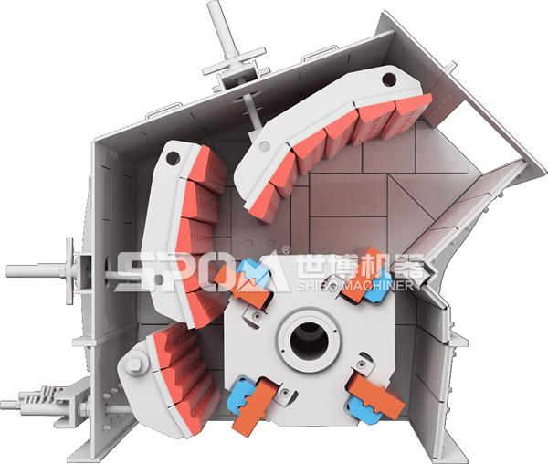 反擊式破碎機(jī)的3D結(jié)構(gòu)圖